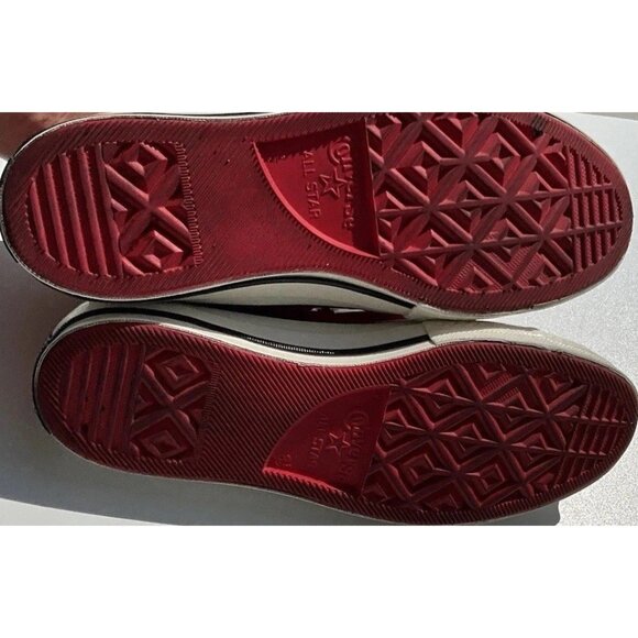 Converse Chuck 70 Ox Men’s Sz 8.5 Red White Patent 162442C RARE - Picture 7 of 12